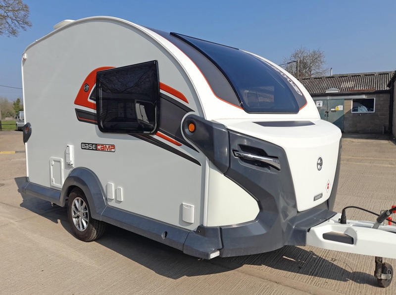 This week in the DanHIRE Workshops we fitted a Purple Line Quattro Platinum Motor Mover to a New  BASECAMP Caravan in order to make it easier for the owner to move around.
